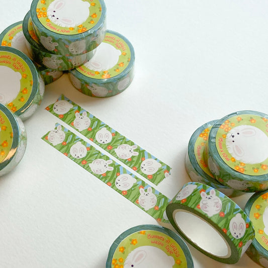 Bunnies in Grass Washi Tape