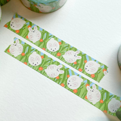 Bunnies in Grass Washi Tape