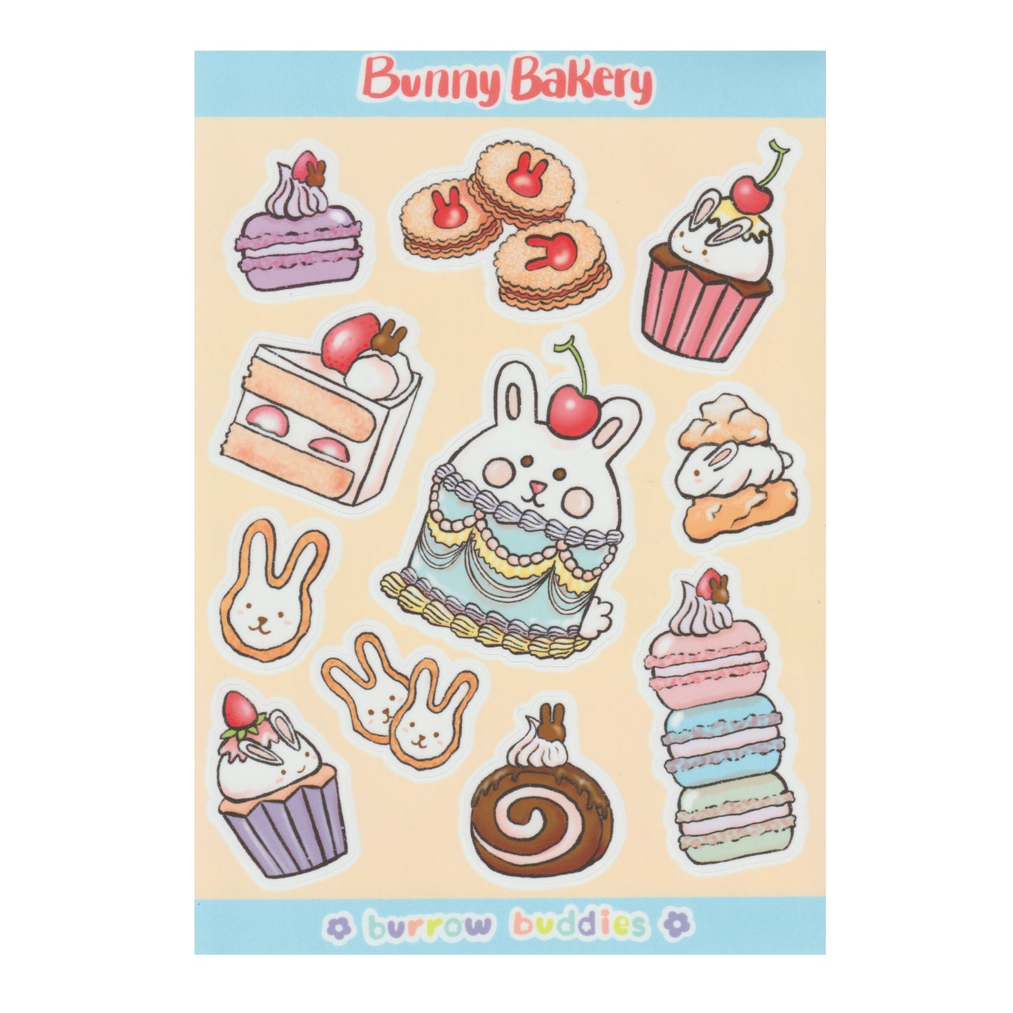 Bunny Bakery Sticker Sheet