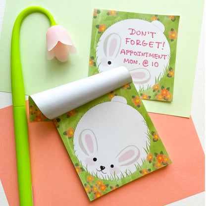 Bunny In Grass Memo Pad