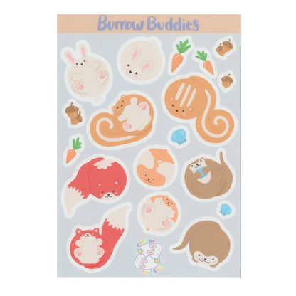 Burrow Buddies Sticker Sheet