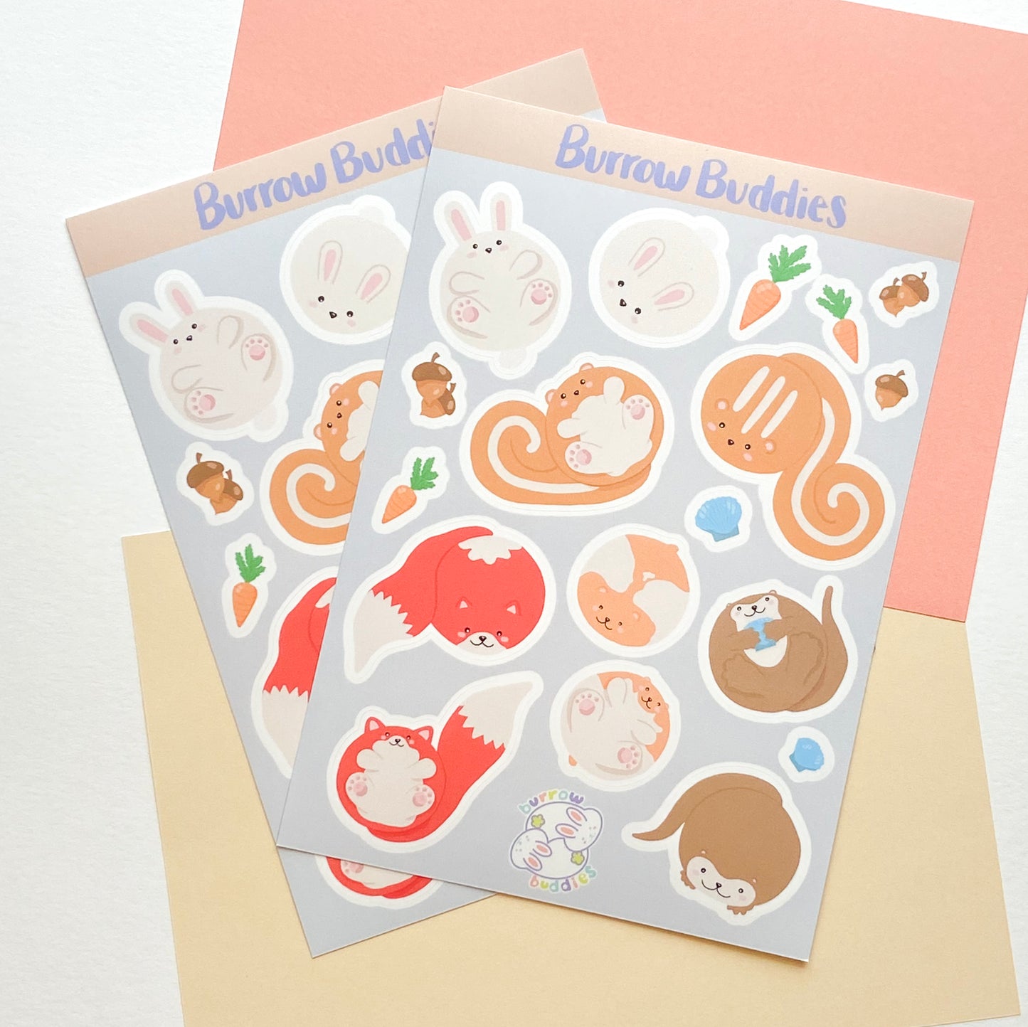 Burrow Buddies Sticker Sheet