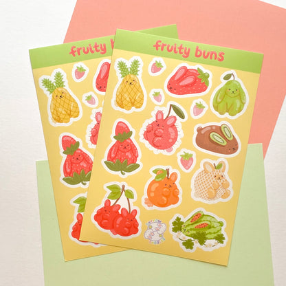 Fruity Buns  Sticker Sheet