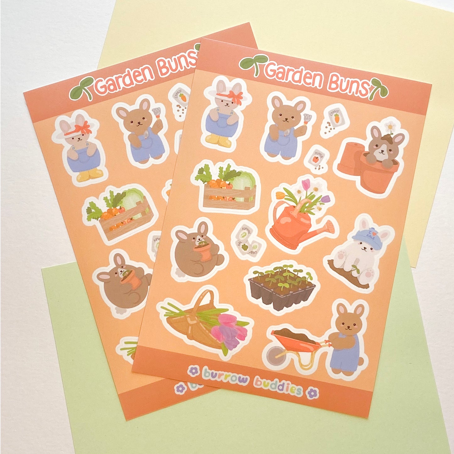 Garden Buns Sticker Sheet