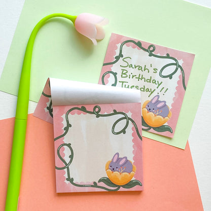 Tulip Bun Memo Pad