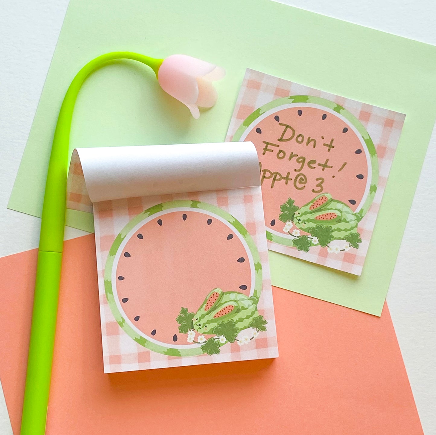 Watermelon Bun Memo Pad